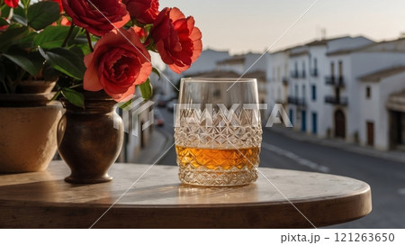 Glass of Jerez with Flamenco Charm Glass of Jerez with Flamenco Charm 121263650