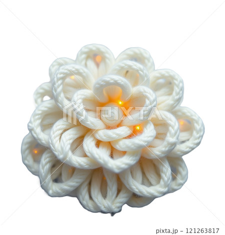 毛糸で表現する白椿の冬の美 毛糸で表現する白椿の冬の美 121263817