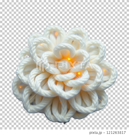 毛糸で表現する白椿の冬の美 毛糸で表現する白椿の冬の美 121263817