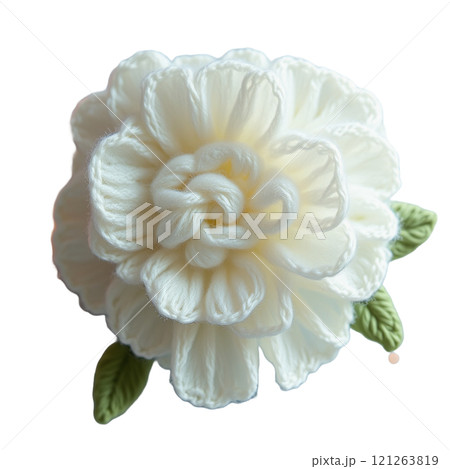 毛糸で表現する白椿の冬の美 毛糸で表現する白椿の冬の美 121263819