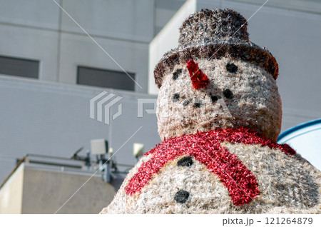 Merry Christmas snowman holidays decorations selective focus Merry Christmas snowman holidays decorations selective focus 121264879