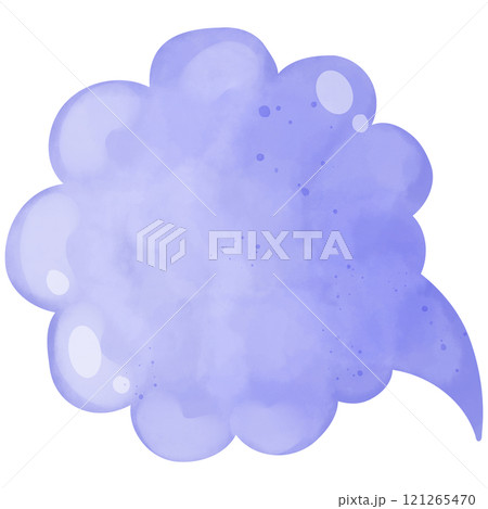 hand painted watercolor speech bubbles 121265470