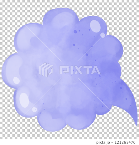 hand painted watercolor speech bubbles 121265470