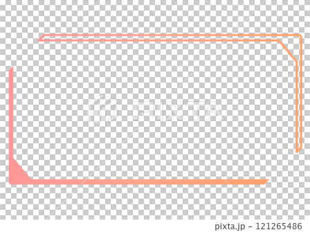 粉紅色網路風格方形標題框 121265486