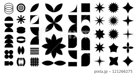 Geometric shapes design elements set Geometric shapes design elements set 121266275