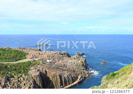 福井県坂井市、東尋坊の風景 121266377