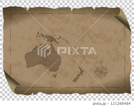 Old Map of Oceania 01_Brown 121266484