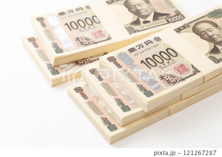 白背景に500万円 121267287