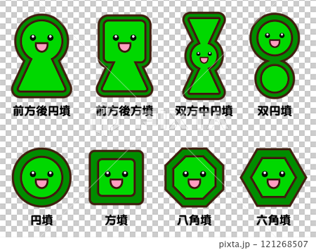 Various circular tomb illustrations set 4 121268507