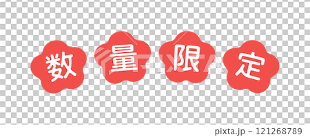 簡約可愛的限量文字素材-時尚現代日式設計的促銷POP 簡約可愛的限量文字素材-時尚現代日式設計的促銷POP 121268789