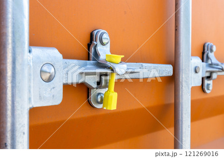 Freight container large container for ship, Surface texture and background sea container, Cargo container shipping container with strength shipment storage transport goods product and raw material. Freight container large container for ship, Surface texture and background sea container, Cargo container shipping container with strength shipment storage transport goods product and raw material. 121269016
