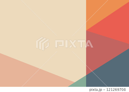 Minimalist Geometric Abstract with Warm Tones 121269708