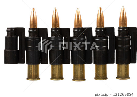 Machine Gun Ammo Belt with Ammunition Machine Gun Ammo Belt with Ammunition 121269854