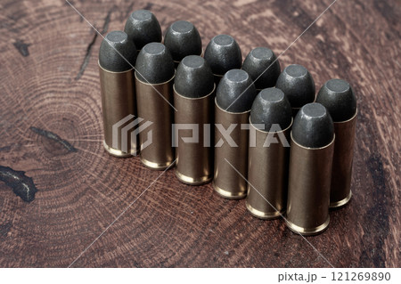 Old West era Long Colt .45 caliber revolver cartridges Old West era Long Colt .45 caliber revolver cartridges 121269890
