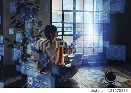 男性ポートレート 121270859