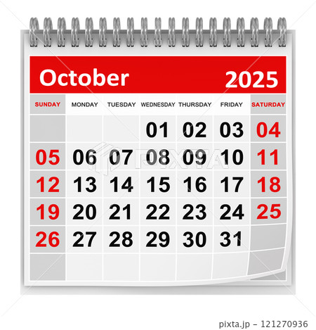 Calendar - October 2025 121270936