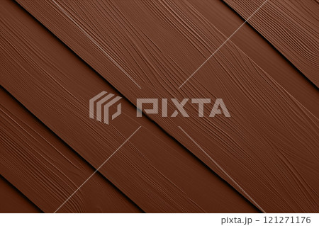 Closeup of a mocha mousse brown wooden textured background. Modern trendy tone hue shade 121271176