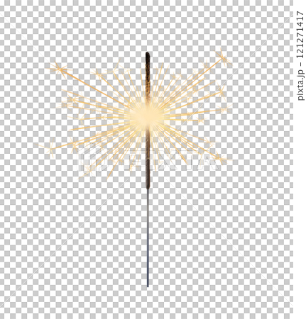 Burning sparkler realistic transparent, bengal or indian light, Bright sparks. Firework isolated. Element for celebration, holidays. New year sparkler candle. Magic light stick. Png Burning sparkler realistic transparent, bengal or indian light, Bright sparks. Firework isolated. Element for celebration, holidays. New year sparkler candle. Magic light stick. Png 121271417