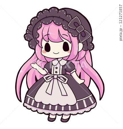 ロリィタファッションの女の子 ロリィタファッションの女の子 121271857