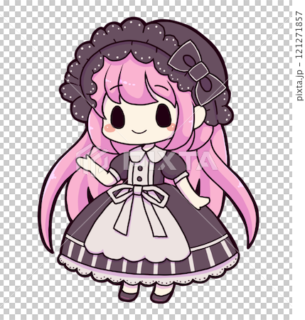 ロリィタファッションの女の子 ロリィタファッションの女の子 121271857