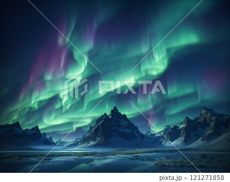 夜のオーロラ 夜のオーロラ 121271858