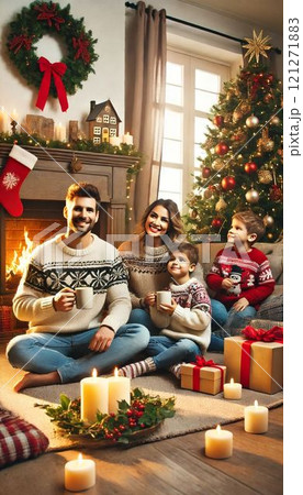 クリスマスの子供たち 121271883