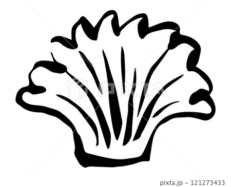 Sea shell hand painted with brush stroke 121273433