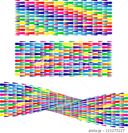 Colorful abstract circular, concentric and radial lines. Spiral, swirl, twirl element 121275227