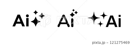 Minimal AI logo with black gradient, abstract design, and virtual bot elements. Minimal AI logo with black gradient, abstract design, and virtual bot elements. 121275469