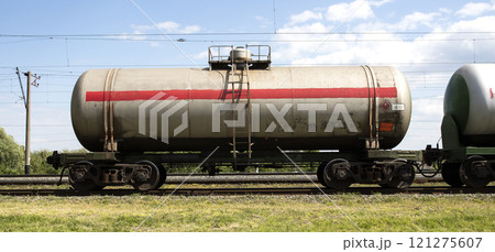 railway freight wagon railway freight wagon 121275607