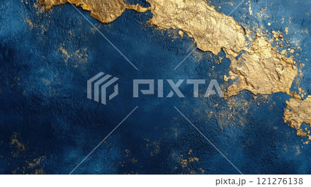 Navy And Gold Texture Abstract Background 121276138