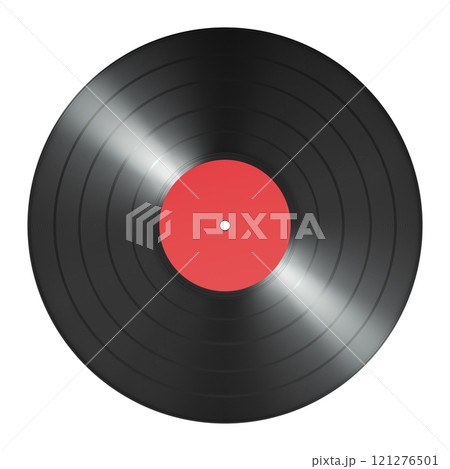 One Vinyl Record, 3D rendering 121276501