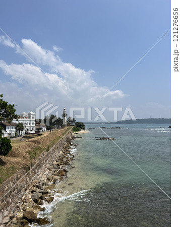 Galle Coast, Sri Lanka. View of the lighthouse on the coast Galle Coast, Sri Lanka. View of the lighthouse on the coast 121276656