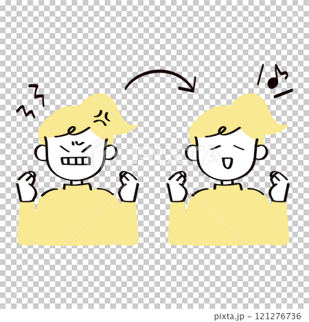 Angry woman and grumpy woman Angry woman and grumpy woman 121276736