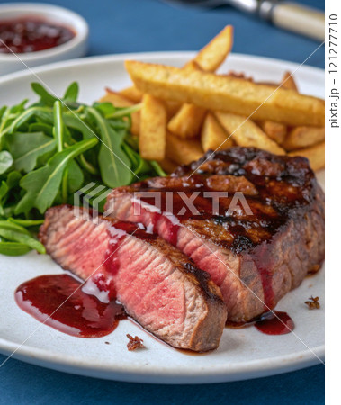 ミディアムレアのピッカーニャステーキ ミディアムレアのピッカーニャステーキ 121277710