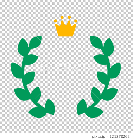 Simple and cute laurel lining icon_color 121278262
