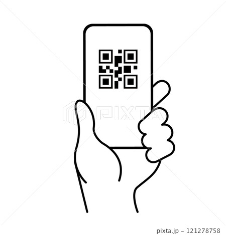 スマホでキャッシュレス決済 スマホでキャッシュレス決済 121278758