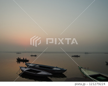 Varanasi is a city on the Ganges river in northern India that has a central place in pilgrimage, death, and mourning in the Hindu world. Varanasi is a city on the Ganges river in northern India that has a central place in pilgrimage, death, and mourning in the Hindu world. 121279224