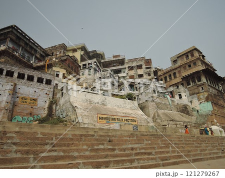 Varanasi is a city on the Ganges river in northern India that has a central place in pilgrimage, death, and mourning in the Hindu world. Varanasi is a city on the Ganges river in northern India that has a central place in pilgrimage, death, and mourning in the Hindu world. 121279267
