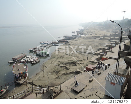 Varanasi is a city on the Ganges river in northern India that has a central place in pilgrimage, death, and mourning in the Hindu world. 121279279