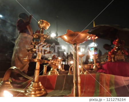 Varanasi is a city on the Ganges river in northern India that has a central place in pilgrimage, death, and mourning in the Hindu world. Varanasi is a city on the Ganges river in northern India that has a central place in pilgrimage, death, and mourning in the Hindu world. 121279284