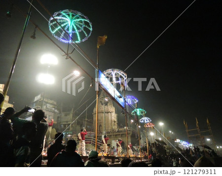Varanasi is a city on the Ganges river in northern India that has a central place in pilgrimage, death, and mourning in the Hindu world. Varanasi is a city on the Ganges river in northern India that has a central place in pilgrimage, death, and mourning in the Hindu world. 121279311