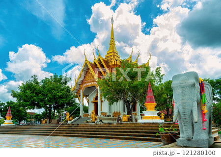 City Pillar Shrine Ubon Ratchathani is located in Thung Si Muang Public Park, Ubon Ratchathani, Thailand. 121280100