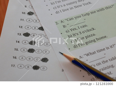 English conversation test in classroom English conversation test in classroom 121281000
