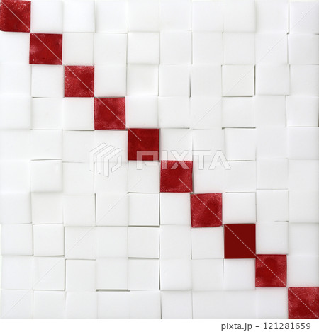 背景素材　抽象素材　 抽象背景　ブロック 121281659