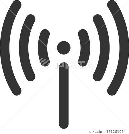 Wireless communication technology transmitting data via airwaves, creating seamless connectivity for various devices and platforms in a modern network 121281954