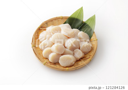 山盛りにした帆立の貝柱 山盛りにした帆立の貝柱 121284126