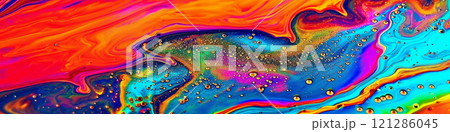 虹色の流体の背景画像 虹色の流体の背景画像 121286045