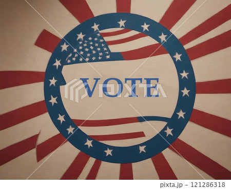 United States of America flag election background 121286318