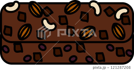 チョコとナッツのパウンドケーキ チョコとナッツのパウンドケーキ 121287208